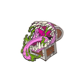 Imaginary People IMP-ADDG318MPN1-C Dungeons & Dragons Glow-in-the-Dark Mimic 1.5 Inch Enamel Collector Pin
