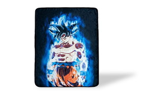 Dragon Ball Super Goku Collectible Large Fleece Throw Blanket, 60 x 45 Inches