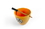 Just Funky Dragon Ball Z 4-Star Ball Ceramic Noodle Bowl & Chopsticks Set 16 Ounce Dish