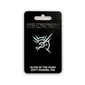 Just Funky JFL-DISH-BTN-14614-C Dishonoured 2 Rune Glow in the Dark Soft Enamel Collector Pin