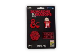 Just Funky Dungeons & Dragons Enamel Pin Set - Exclusive Collectors Series Pins - Set of 4