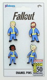 Just Funky Fallout Vault Dwellers Collectible Enamel Pin 4-Pack