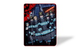 Just Funky JFL-FIREF-BL-29933-C Fire Force Anime Series Fleece Throw Blanket, Anime Blanket, 60 X 45 Inches