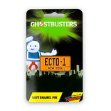 Just Funky JFL-GBST-BTN-17258-C Ghostbusters Ecto-1 License Plate Collectible Pin, NYCC '17 Exclusive