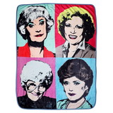 Just Funky Golden Girls Warhol Fleece Blanket Comforter - 45