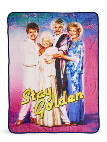 Just Funky JFL-GG-BL-26495-C The Golden Girls Stay Golden 45 x 60 Inch Fleece Throw Blanket