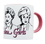 Just Funky JFL-GG-CMG-16726-C Golden Girls 16oz Character Mug, White/ Pink