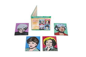 Just Funky JFL-GG-MAG4-21514-C The Golden Girls Collectible Warhol Art Style 4-Magnet Set 4-Inch Tall Magnets