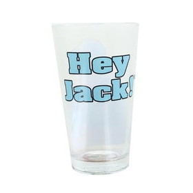 Just Funky JFL-GLS-DC-HEY-C Duck Commander Si Hey Jack 16 Ounce Clear Pint Glass