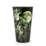 Just Funky Wolf Pack Howling At The Moon 16oz Pint Glass