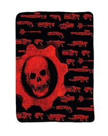 Just Funky Gears of War Crimson Omen Guns 50"x60" Fleece Throw Blanket