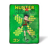 Just Funky JFL-HUNTR-BL-30505-C Hunter X Hunter Gon Freecss Fleece Throw Blanket | 45 x 60 Inches