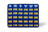 Just Funky JFL-JEO-BL-29303-C Jeopardy Game Show Game Board Large Fleece Throw Blanket, 60 X 45 Inches