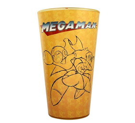 Just Funky Mega Man & Zero 16oz Orange Pint Glass