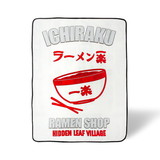 Just Funky JFL-NARU-BL-31245-C Naruto Ichiraku Ramen Fleece Throw Blanket | 45 x 60 Inches