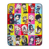 Just Funky JFL-NARU-BL-33187-C Naruto Character Collage Fleece Throw Blanket With Sherpa Backing | 50 x 60 Inch