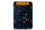 Just Funky JFL-PAC-BL-15104-C Pac-Man Maze 45 X 60 Inch Fleece Throw Blanket