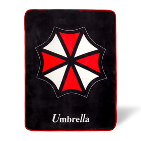 Just Funky JFL-RESI-BL-31455-C Resident Evil Umbrella Fleece Throw Blanket | 45 x 60 Inches
