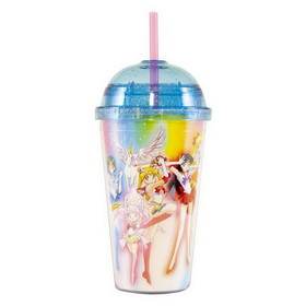 Sailor Moon 16oz. Carnival Cup with Glitter Dome Lid