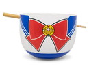 Just Funky JFL-SAILMBWL-30782-C Sailor Moon Japanese Dinnerware Set | 16-Ounce Ramen Bowl, Chopsticks