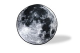 Just Funky JFL-SMND-BL-29915-C The Moon Fleece Throw Blanket, Large Soft Throw Blanket, 60-Inch Diameter