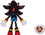 Jakks Pacific JKP-402484SHA-C Sonic The Hedgehog 4 Inch Bendable Figure, Rugby Shadow