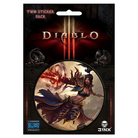 Jinx Diablo III 3" Round Sticker 2-Pack: Wizard Class
