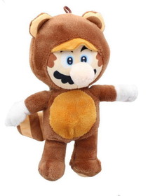 Johnny's Toys JOH-8N-000NCT-TMAR-C Super Mario 7 Inch Character Plush | Tanooki Mario