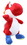 Johnny's Toys JOH-8N-3004-RED-C Super Mario 10.5 Inch Character Plush | Red Yoshi