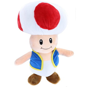 Johnny's Toys JOH-8N-4505-C Super Mario 14 Inch Character Plush | Toad