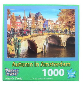 JPW JPW-80800-AUT-C Autumn In Amsterdam 1000 Piece Jigsaw Puzzle