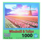 JPW JPW-80800-WIN-C Windmill and Tulips 1000 Piece Jigsaw Puzzle