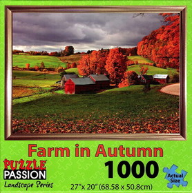 JPW JPW-80801_8219-C Farm Autumn 1000 Piece Landscape Jigsaw Puzzle