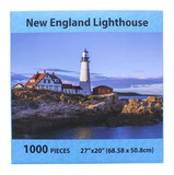 JPW Industries JPW-80801-8271-C New England Lighthouse 1000 Piece Landscape Jigsaw Puzzle