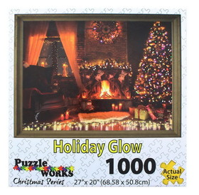 JPW JPW-80802GLOW-C Holiday Glow 1000 Piece Jigsaw Puzzle