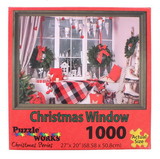 JPW JPW-80802WIND-C Christmas Window 1000 Piece Jigsaw Puzzle