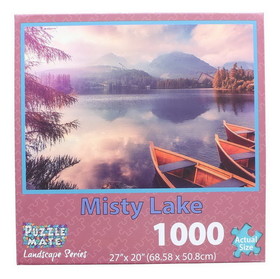 JPW JPW-80803-MIST-C Misty Lake 1000 Piece Jigsaw Puzzle
