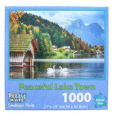 JPW JPW-80803-PCFL-C Peaceful Lake Town 1000 Piece Jigsaw Puzzle