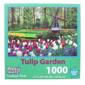 JPW JPW-80803-TUL-C Tulip Garden 1000 Piece Jigsaw Puzzle