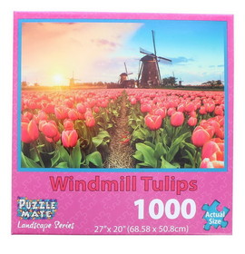 JPW JPW-80803-WIND-C Windmill Tulips 1000 Piece Jigsaw Puzzle