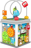 J'adore JRE-818893-C J'adore Wooden Zoo Animal Mini 5-in-1 Activity Cube Center