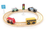 J'adore JRE-824012-C J'adore Metropolis City Auto and Road Wooden Toy Playset