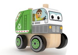 J'adore JRE-832159GAR-C J'adore Garbage Truck Wooden Stacking Toy