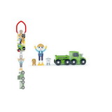 J'adore JRE-833418RIC-C J'adore Farmer Bobby Natural Wooden Toy Playset