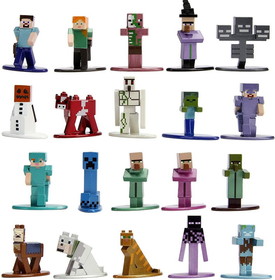 Jada Toys JTY-30770-C Minecraft Nano Metalfigs 20 Pack Wave 2, 1.65 Inch Die-Cast Metal Figures