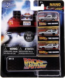 Jada Toys JTY-31583-C Back to the Future Nano Hollywood Rides 3-Pack