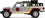 Jada Toys JTY-33363-C Mavel 1:32 Colossus 2020 Jeep Gladiator Diecast Car and Figure