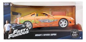 Jada Toys JTY-97168-C Fast & Furious 1:24 Diecast Vehicle: Brian's Toyota Supra, Orange