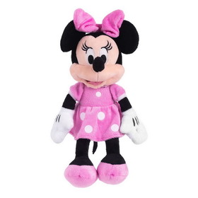 Just Play JUP-10776-C Disney Minnie Mouse 11 Inch Child Plush Toy Stuffed Character Doll In Pink Dress