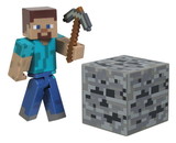 Jazwares JZW-16501-C Minecraft 3" Series 1 Figure With Accessories: Steve